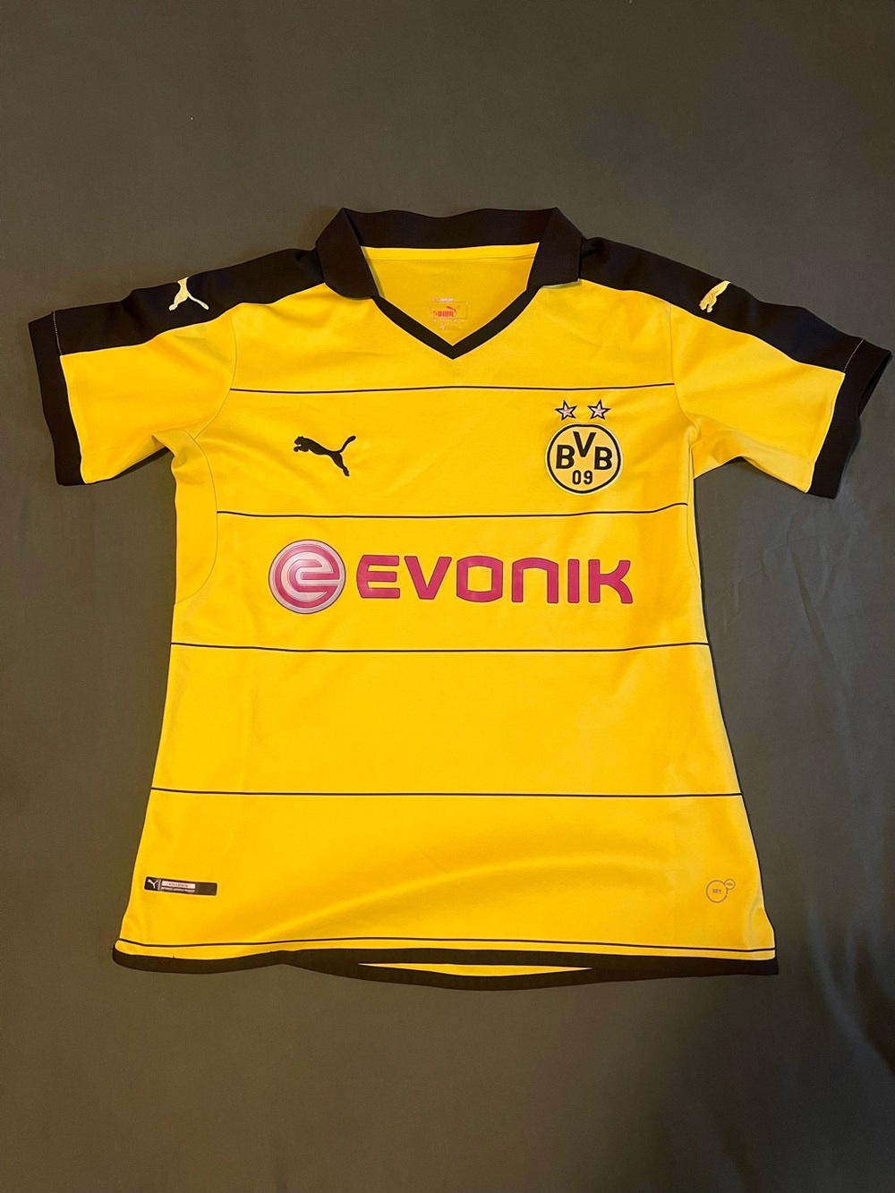 Puma Yellow and Black Borussia Dortmund BVB Football Jersey